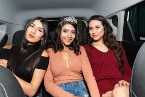 Quinceanera girl with Her Friends